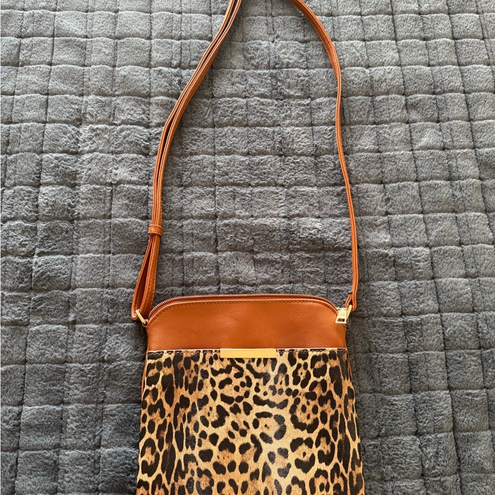 Leopard Print Crossbody Bag